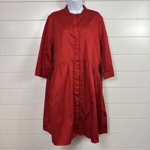 Tuckernuck Red Royal Shirtdress